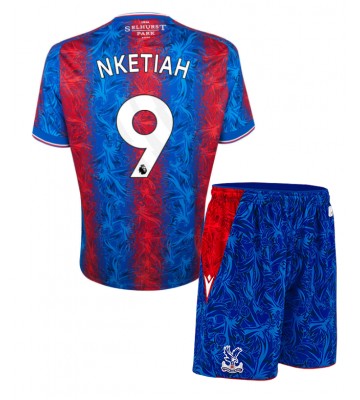 Crystal Palace Eddie Nketiah #9 Primera Equipación Niños 2024-25 Manga Corta (+ Pantalones cortos)